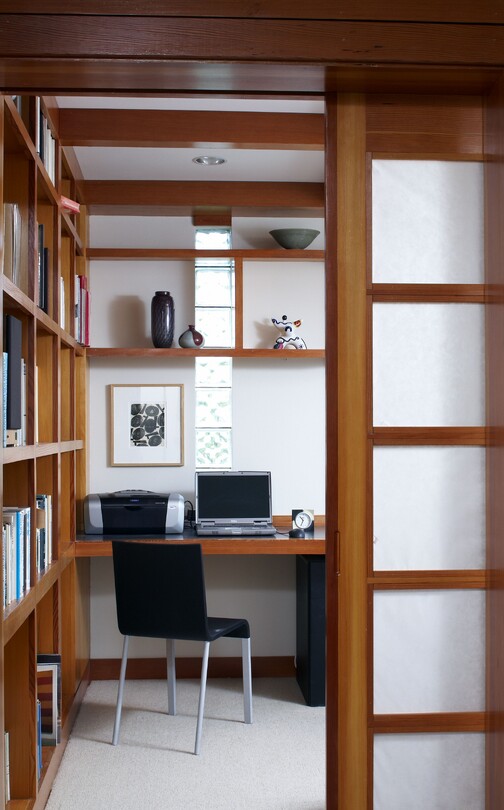 office view thru shoji screen door